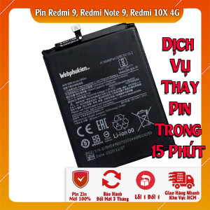 Pin Webphukien cho Xiaomi Redmi 9, Redmi Note 9, Redmi 10X 4G  Việt Nam BN54 5020mAh 